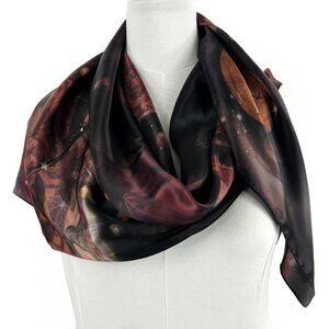 Galactic Meteor Shower Square Pure Silk Square Scarf